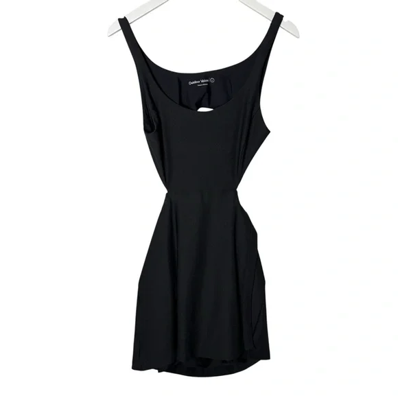 Outdoor Voice Court Cutout Tennis Dress Black Size Large - Picture 2 of 11